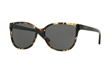 Image of DKNY DY4129 Sunglasses 367887-57 - Tortoise Frame, Grey Lenses