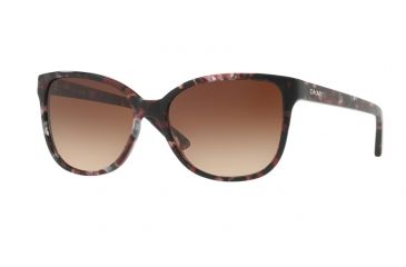 Image of DKNY DY4129 Sunglasses 374313-57 - Pearl Port Tortoise Frame, Brown Gradient Lenses