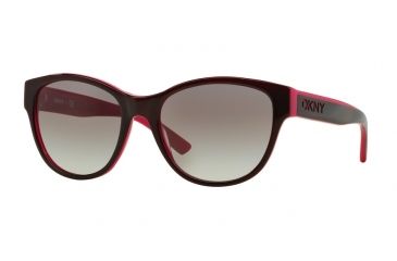 Image of DKNY DY4133 Single Vision Prescription Sunglasses DY4133-368611-55 - Lens Diameter 55 mm, Frame Color Bordeaux Pink