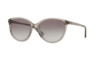 Image of DKNY DY4138 Sunglasses 369611-57 - Grey Crystal/satin Silver Frame, Grey Gradient Lenses