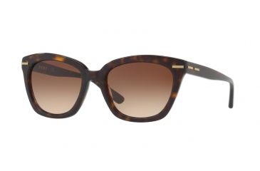 Image of DKNY DY4142 Sunglasses 370213-53 - Dark Tortoise Frame, Dark Brown Gradient Lenses