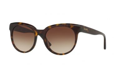 Image of DKNY DY4143 Sunglasses 370213-53 - Dark Tortoise Frame, Smoke Gradient Lenses