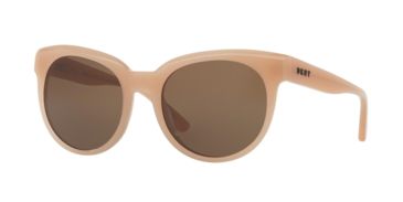 Image of DKNY DY4143 Sunglasses 372473-53 - Blush Frame, Dark Brown Solid Lenses