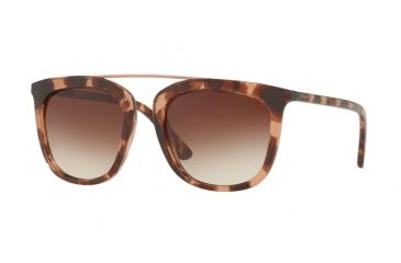 Image of DKNY DY4146 Sunglasses 373113-53 - Pink Tortoise Frame, Brown Gradient Lenses