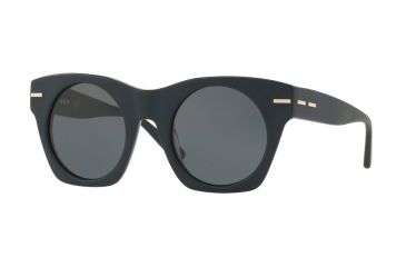 Image of DKNY DY4148 Sunglasses 372987-48 - Matte Dark Blue Frame, Blue Grey Solid Lenses