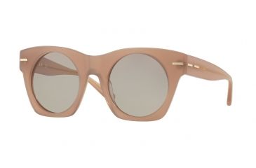 Image of DKNY DY4148 Sunglasses 37403-48 - Matte Translucent Blush Frame, Light Smoke Solid Lenses