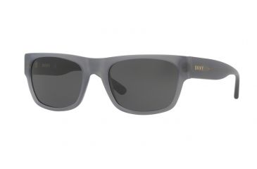 Image of DKNY DY4150 Sunglasses 374987-54 - Matte Dark Grey Frame, Grey Solid Lenses