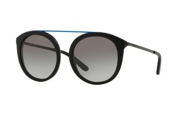 Image of DKNY DY4154 Sunglasses 377311-52 - Matte Black Frame, Grey Gradient Lenses