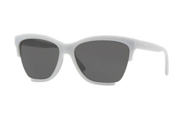 Image of DKNY DY4155 Sunglasses 378187-58 - Rubber Grey Frame, Dark Grey Solid Lenses