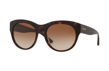 Image of DKNY DY4157 Sunglasses 376413-55 - Dark Tortoise Frame, Dark Brown Gradient Lenses