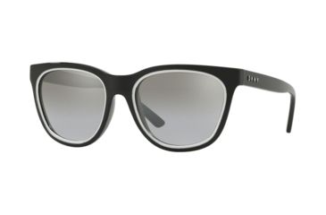 Image of DKNY DY4159 Sunglasses 36886V-54 - Shiny Black Frame, Gray Gradient Flash Lenses