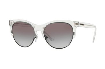 Image of DKNY DY4160 Sunglasses 378711-56 - Shiny Crystal Frame, Gray Gradient Lenses