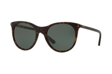 Image of DKNY DY4162 Sunglasses 377471-52 - Dark Tortoise Frame, Dark Green Lenses