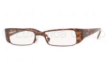 Image of DKNY DY4570 Eyeglasses Styles - Havana Frame w/Non-Rx 49 mm Diameter Lenses, 3291-4915