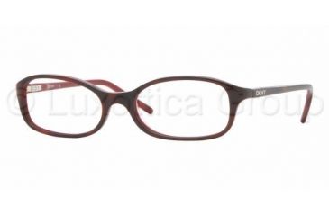 Image of DKNY DY4581 Eyeglasses Styles - Havana-Red Frame w/Non-Rx 49 mm Diameter Lenses, 3368-4916