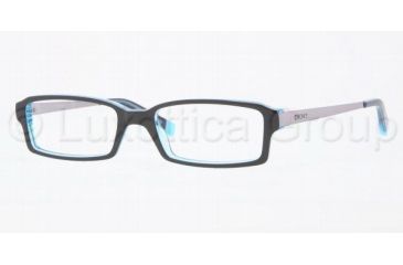 Image of DKNY DY4615 Progressive Prescription Eyeglasses 3515-5017 - Top Black/Transparent/ 