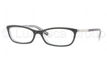 Image of DKNY DY4621 Single Vision Prescription Eyeglasses 3536-5015 - Black Transparent Frame, Demo Lens Lenses