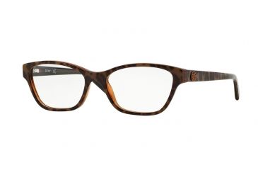 Image of DKNY DY4644 Eyeglass Frames 3615-51 - Top Leopard On Brown Tr Frame, Demo Lens Lenses