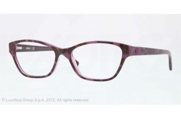Image of DKNY DY4644 Eyeglass Frames 3616-51 - Top Leopard On Violet Tr Frame, Demo Lens Lenses