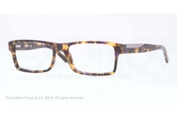 Image of DKNY DY4648 Progressive Prescription Eyeglasses 3625-52 - Yellow Havana/violet Frame