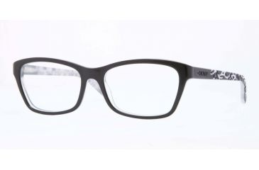 Image of DKNY DY4649 Single Vision Prescription Eyeglasses 3582-51 - Top Black On Grey Frame