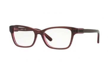 Image of DKNY DY4650 Eyeglass Frames 3655-51 - Red On Red Transp Frame