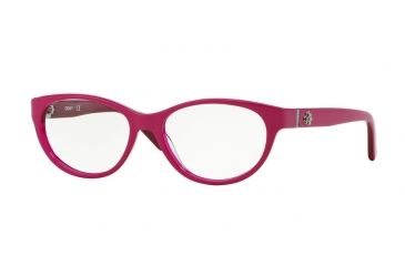Image of DKNY DY4655M Eyeglass Frames 3635-51 - Top Fuxia On Fuxia Transp Frame