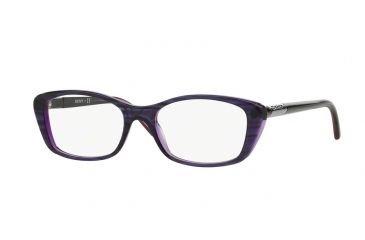 Image of DKNY DY4661 Eyeglass Frames 3654-50 - Violet On Violet Transp Frame