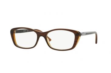Image of DKNY DY4661 Eyeglass Frames 3657-52 - Brown On Brown Transp Frame