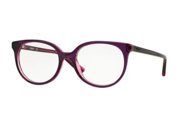 Image of DKNY DY4666 Eyeglass Frames 3676-51 - Violet/violet Transparent Frame