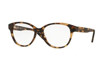 Image of DKNY DY4673 Single Vision Prescription Eyeglasses 3700-52 - Amber Tortoise Frame