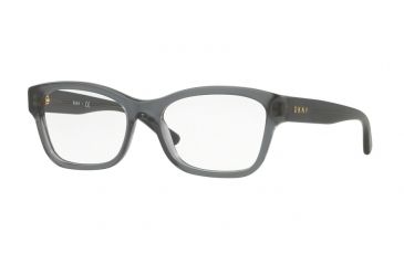 Image of DKNY DY4689 Progressive Prescription Eyeglasses 3766-52 - Navy Transparent Frame, Demo Lenses Lenses