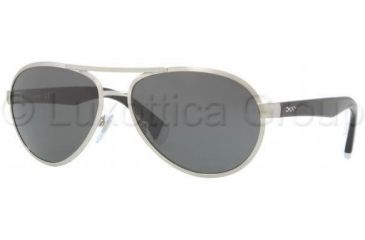 Image of DKNY DY5069 Sunglasses 101087-5815 - Brushed Silver Frame, Gray Lenses