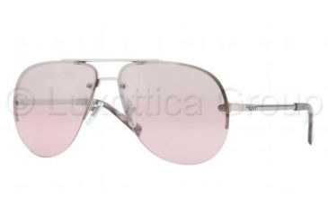 Image of DKNY DY5074 Sunglasses 10297E-6013 - Matte Silver Frame, Pink Mirror Silver Gradient Lenses