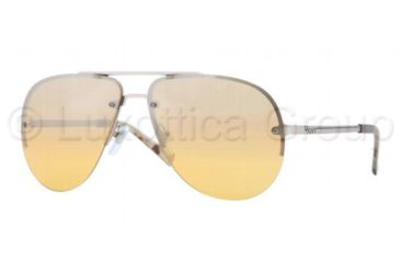 Image of DKNY DY5074 Sunglasses 10297F-6013 - Matte Silver Frame, Yellow Mirror Silver Gradient Lenses