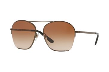 Image of DKNY DY5086 Sunglasses 125313-57 - Matte Dark Bronze Frame, Brown Gradient Lenses