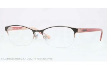 Image of DKNY DY5641 Single Vision Prescription Eyeglasses 1214-52 - Peach Frame, Demo Lens Lenses