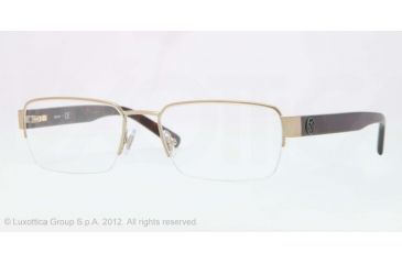 Image of DKNY DY5643 Single Vision Prescription Eyeglasses 1189-52 - Pale Gold Frame, Demo Lens Lenses