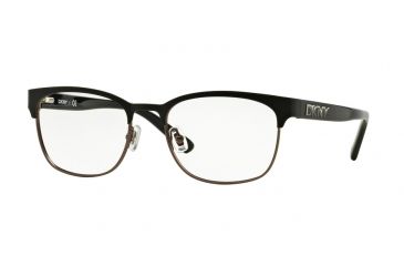 Image of DKNY DY5652 Progressive Prescription Eyeglasses 1230-53 - Matte Black Gunmetal/black Frame