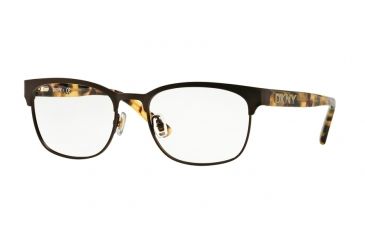 Image of DKNY DY5652 Progressive Prescription Eyeglasses 1232-53 - Matte Chocolate Brwn/vntg Tort Frame