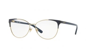 Image of DKNY DY5654 Single Vision Prescription Eyeglasses 1240-52 - Navy Light Gold Frame
