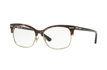Image of DKNY DY5655 Single Vision Prescription Eyeglasses 3707-53 - Dk Tortoise Light Gold Frame