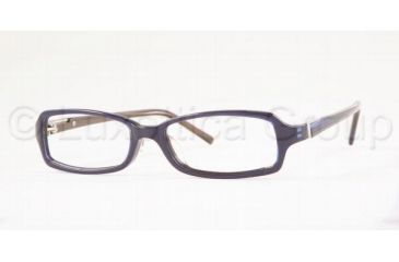 Image of DKNY DY4538 Eyeglasses with No-Line Progressive Rx Prescription Lenses 3213-5216 - Top Purple On Brown 