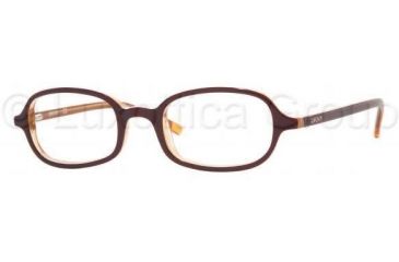 Image of DKNY Eyeglasses DY4560 with No-Line Progressive Rx Prescription Lenses 3192-4718 - Purple/Orange/Transparent 
