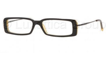 Image of DKNY Eyeglass Frames DY4569 3232-5115 - Top Black On Amber 