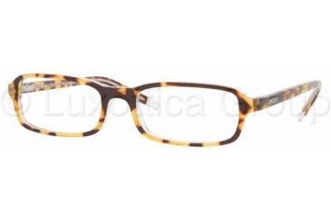 Image of DKNY DY4580 SV Prescription Eyeglasses, Top Havana On Crystal Frame / 51 mm Prescription Lenses, 3271 5117