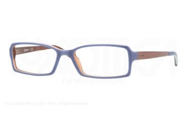 Image of DKNY Eyeglasses DY4596 with Lined Bifocal Rx Prescription Lenses 3402-53 - Azure/white/transparent Orange Frame