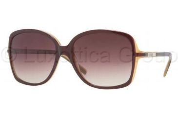 Image of DKNY DY4058 Single Vision Prescription Sunglasses DY4058-342713-5616 - Lens Diameter: 56 mm, Frame Color: Marrone Hazelnut Honey