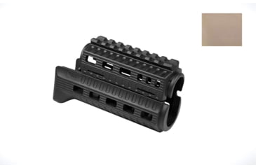 Image of DLG Tactical AK 74-SU Krinkoff Handguard w/Top/Bottom M-Lok/Picatinny Rail, Tan, DLG122T