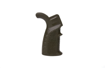 Image of DLG Tactical AR15 Rubberized Grip w/ Beavertail Fingerprin, Green, DLG123G